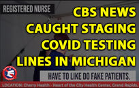 🎥 CBS News CAUGHT Staging Long COVID Testing Lines With Fake Patients