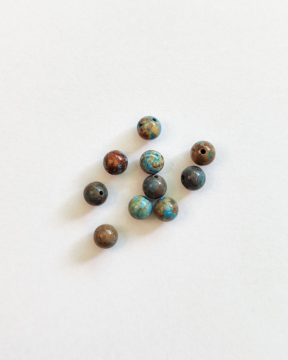 Jaspe Sedimento Mescla 6mm pedras naturais para bijuterias e semijoias