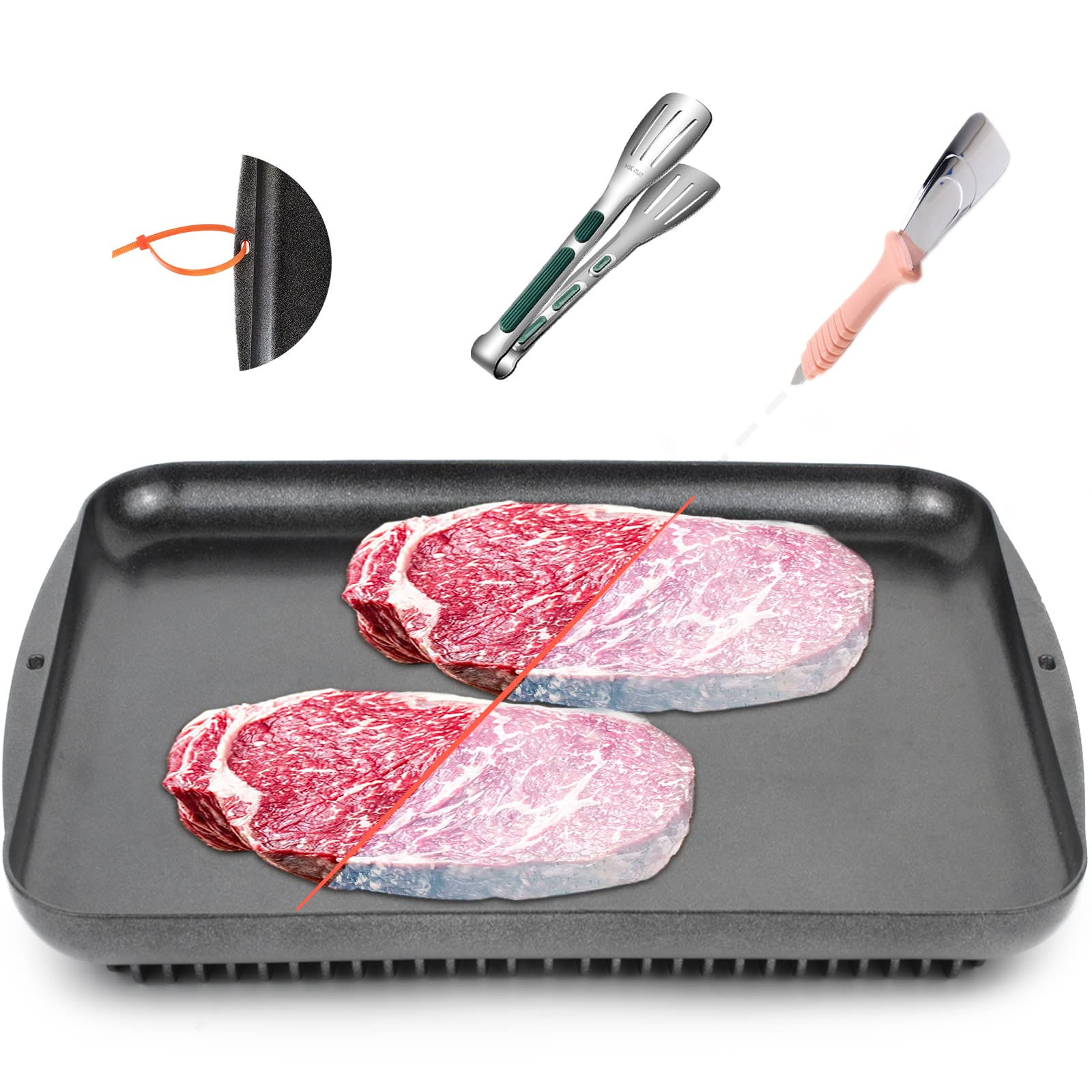 Defrosting Tray for Frozen Meat Defrosting Tray -Thawing Tray for Frozen Meat Th