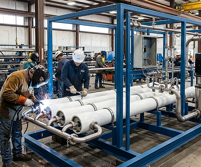 Reverse Osmosis RO Skid Fabrication