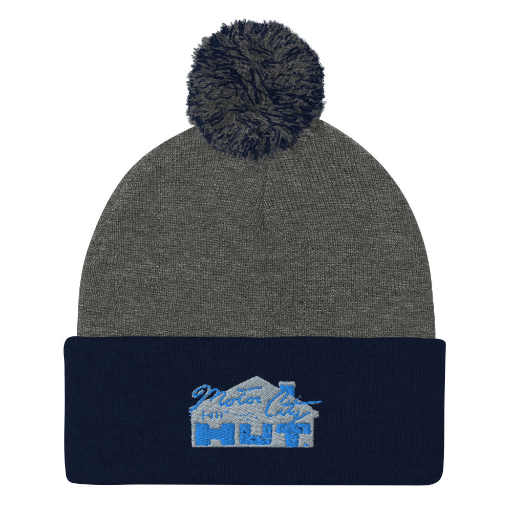 Motor City Lions 24 Pom-Pom Beanie
