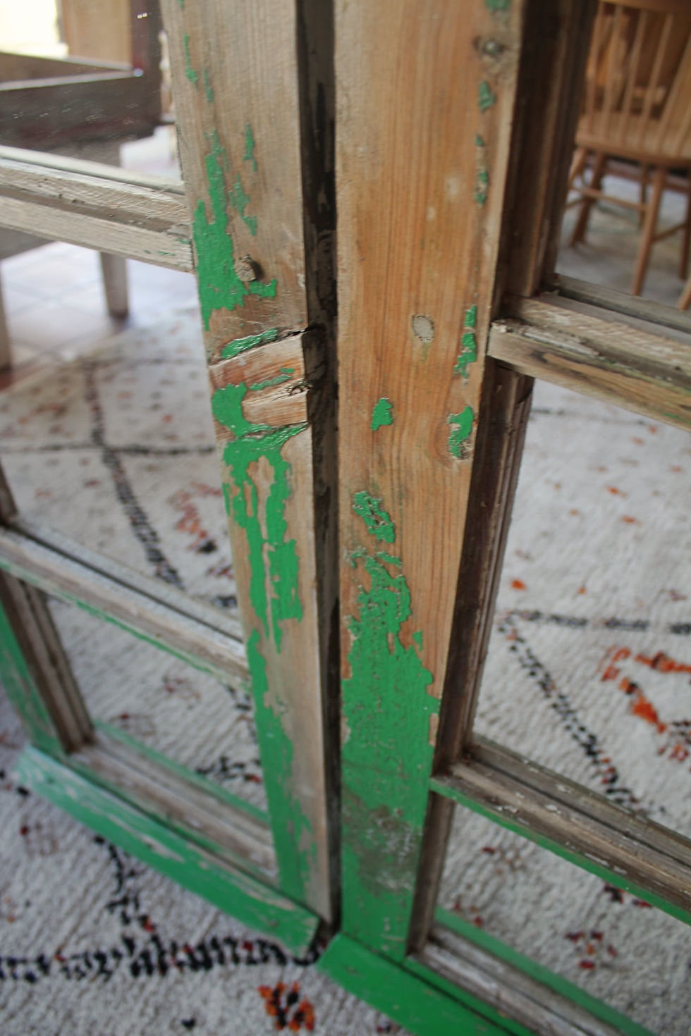 Miniatura: ESPEJO VENTANA DECAPADO VERDE