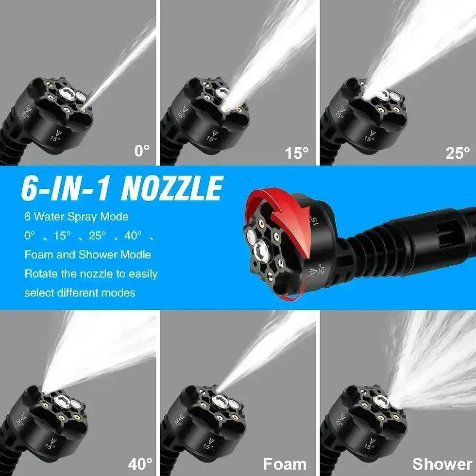 Miniatura: YOFIDRA 200Bar Brushless High Pressure Washer Electric Water Gun With Bucket Car