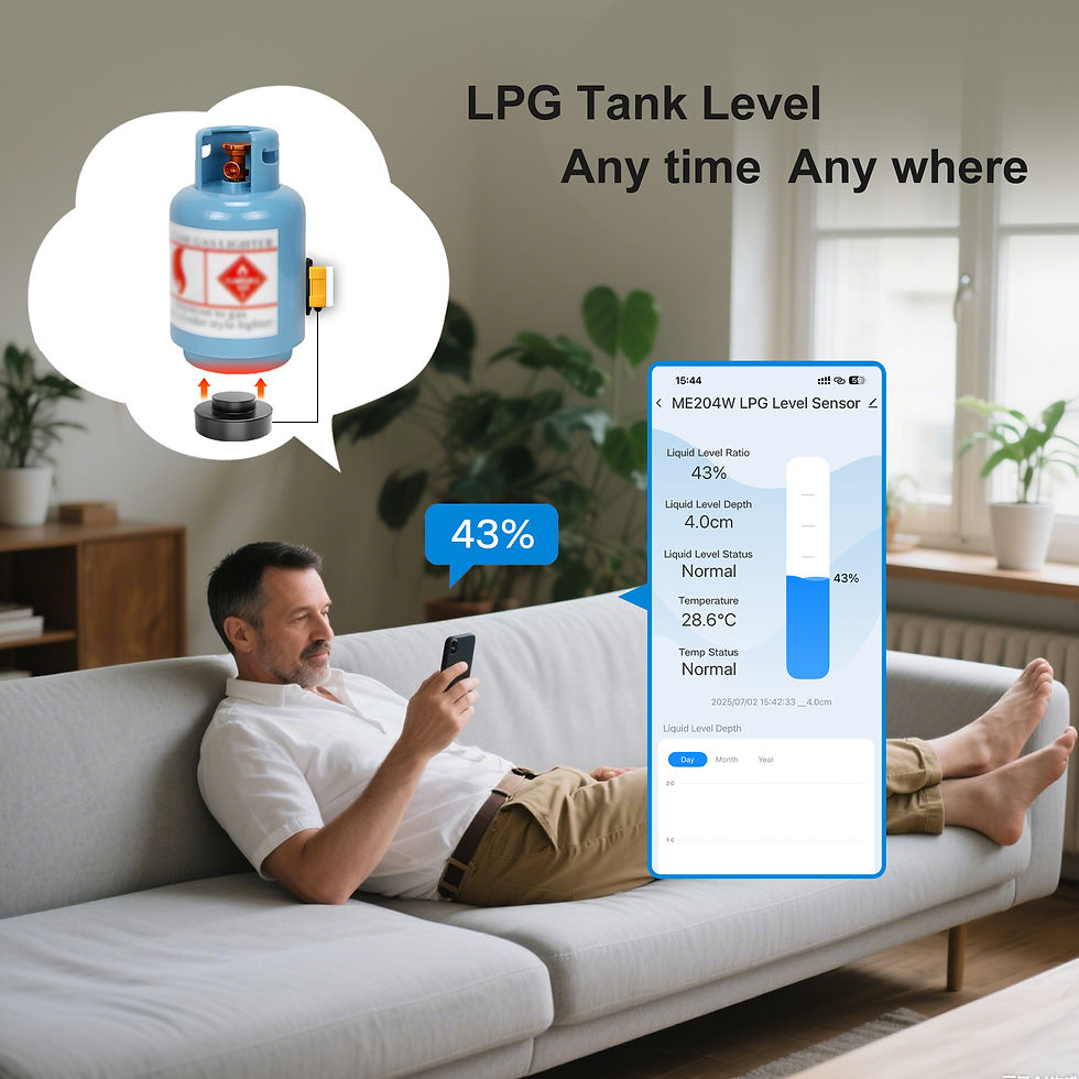 Miniatura: Moray ME204R Customized Gateway Mobile APP High Accuracy Propane Butane LPG Tank