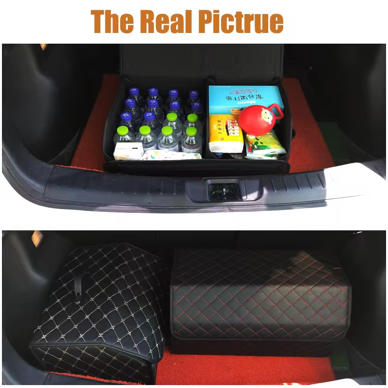 Miniatura: Car Trunk Organizer Box, Large Capacity, Auto Multiuse Tools, Storage Bag, Stowi
