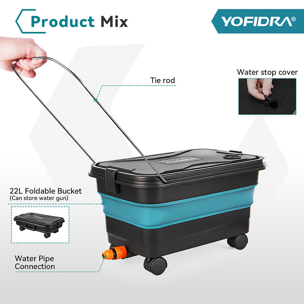 Miniatura: YOFIDRA 200Bar Brushless High Pressure Washer Electric Water Gun With Bucket Car
