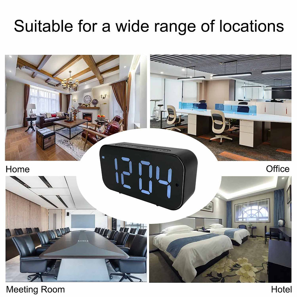 Miniatura: Wi-Fi Clock Camera with 1080P HD, Motion Detection & Remote Viewing, Indoor Secu