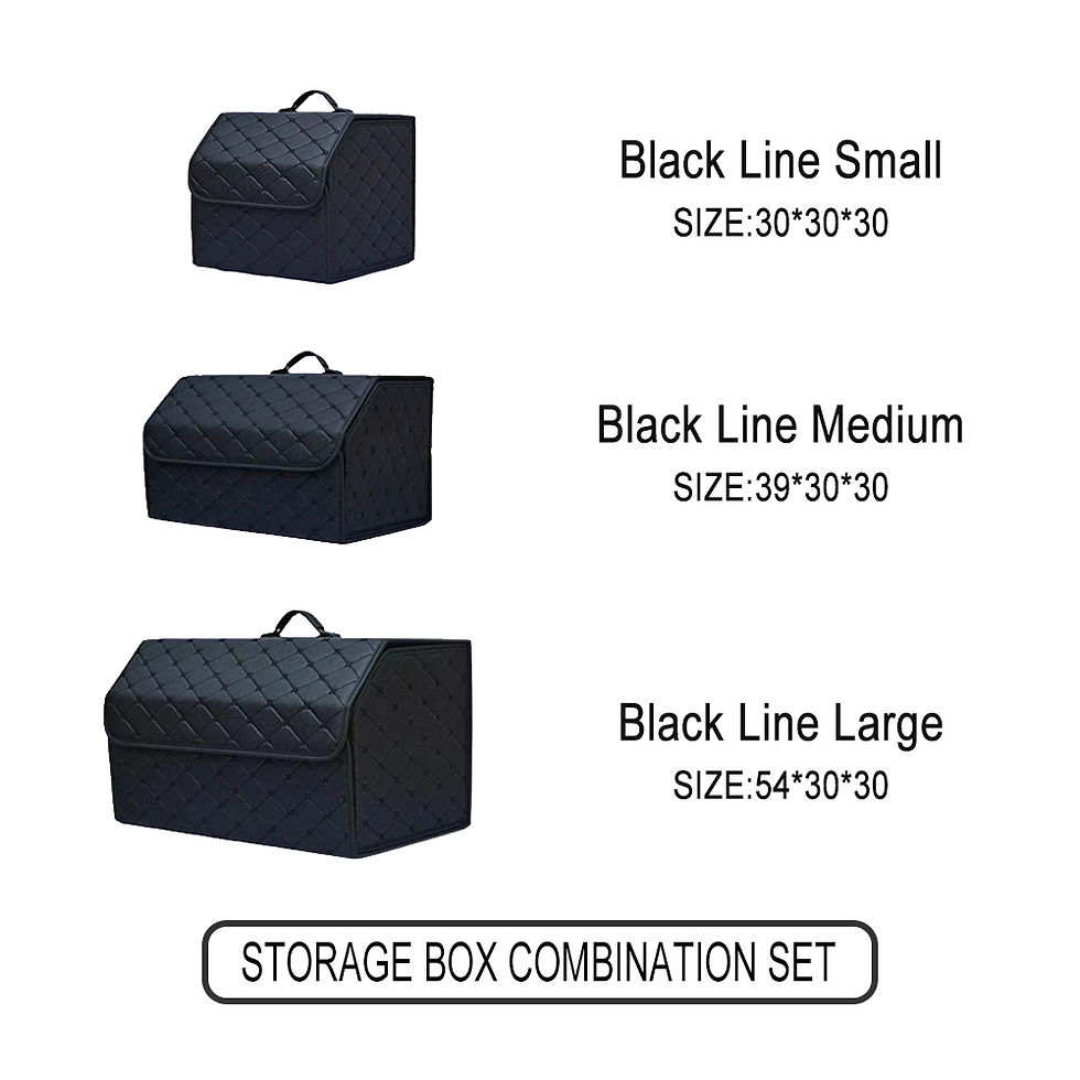 Miniatura: Car Trunk Organizer Box, Large Capacity, Auto Multiuse Tools, Storage Bag, Stowi