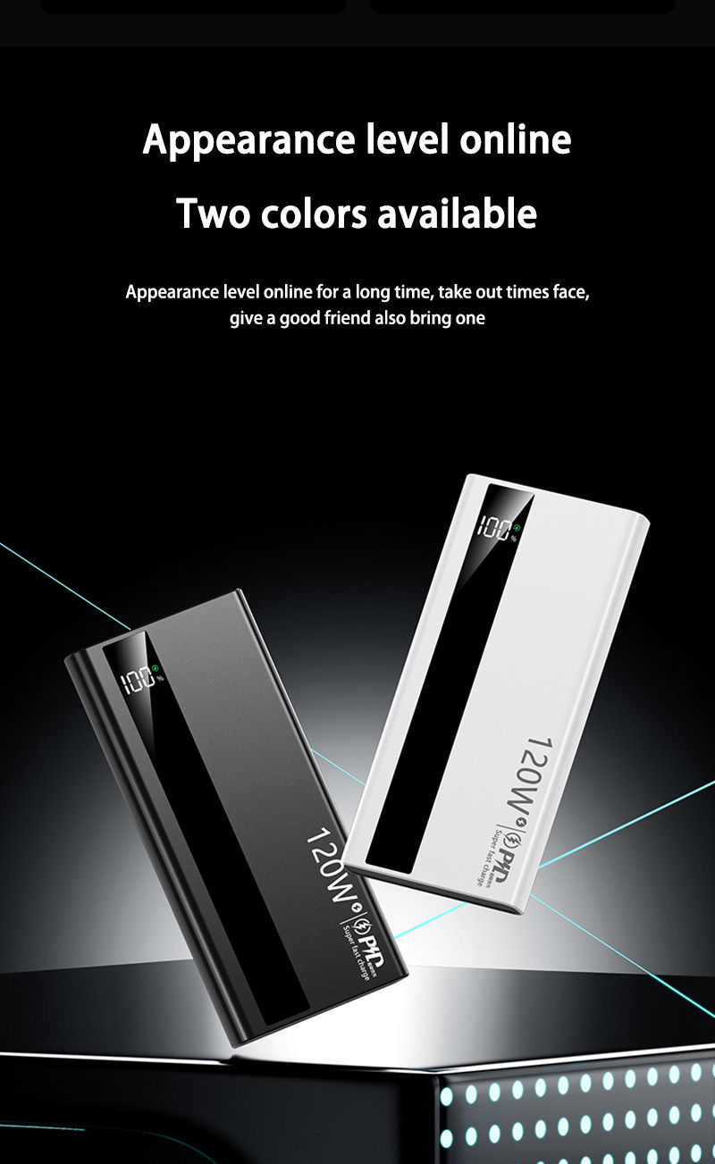 Miniatura: 500000mAh High Capacity PowerBank 120W Super Fast Charging Portable External Bat