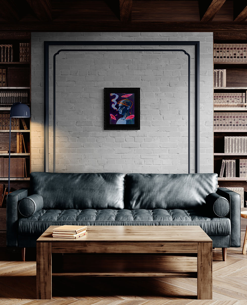Thumbnail: A Quiet Protector (Anti-Portrait) (12"x16") (Price Includes Tax & Shipping)