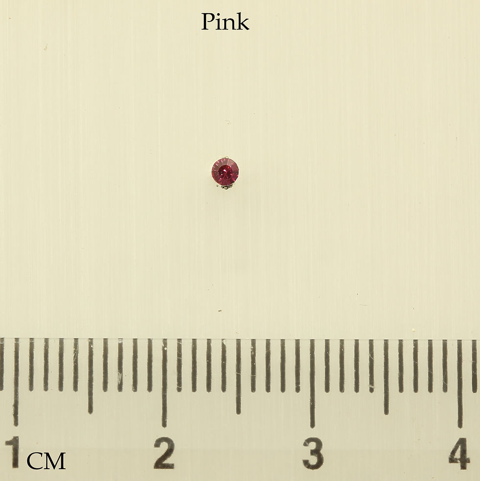 Thumbnail: 10 Colours Cup Set Crystal Stud Size 3