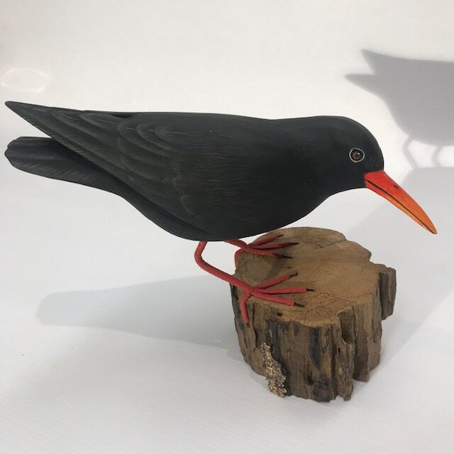 Hand Painted Chough