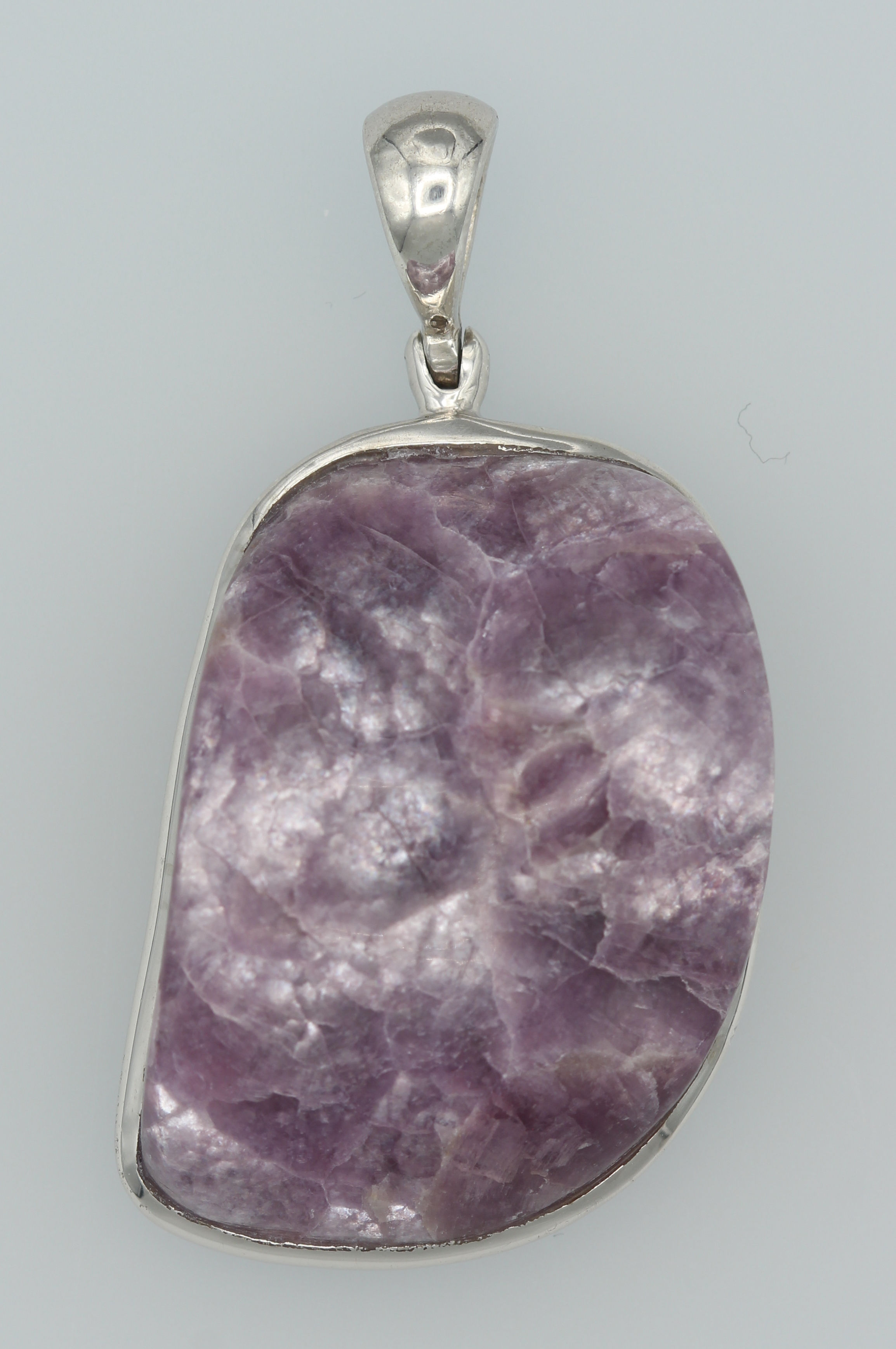 Coconut Lepidolite Pendant