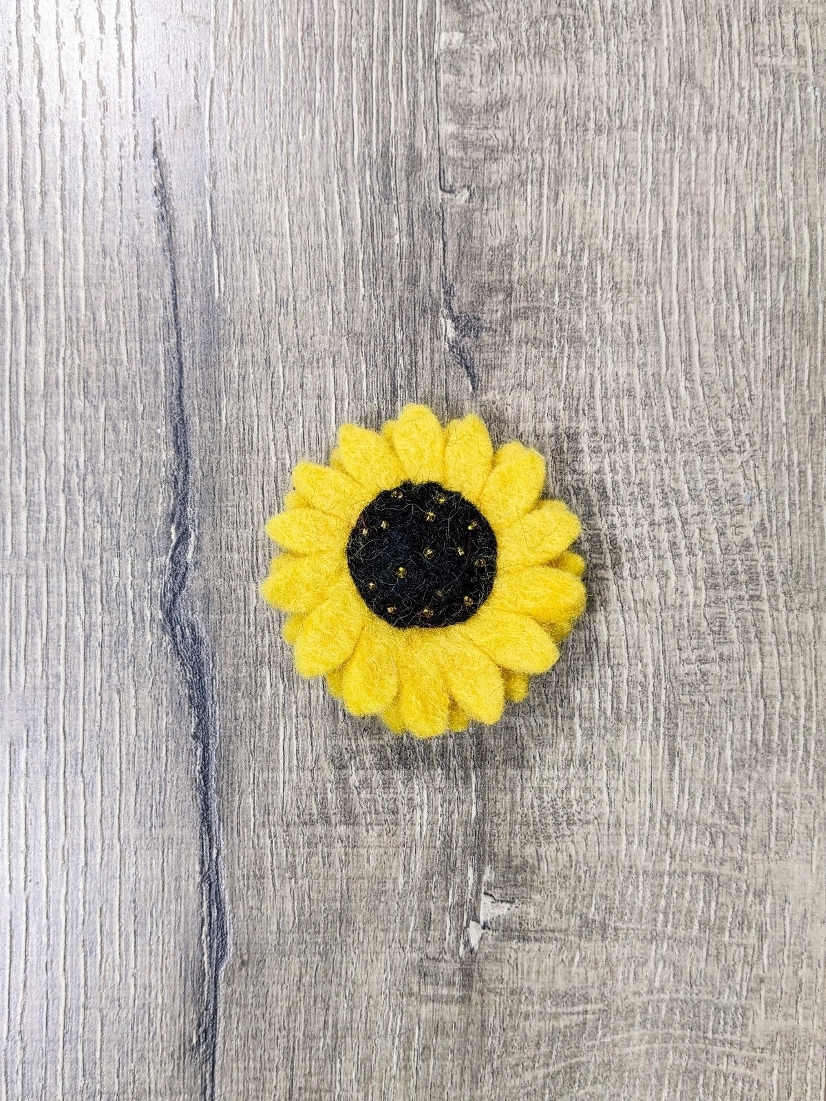 Felt Sunflower Brooch