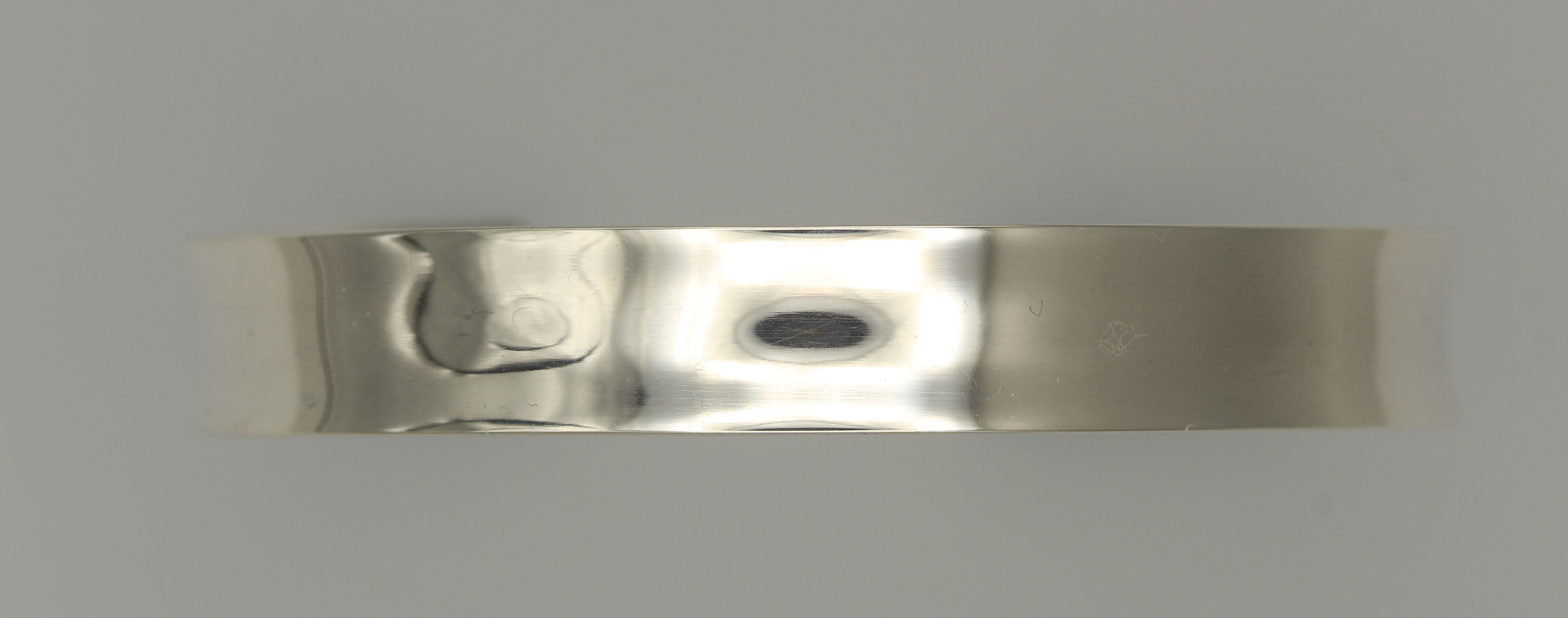 Silver Dished Cuff Bangle