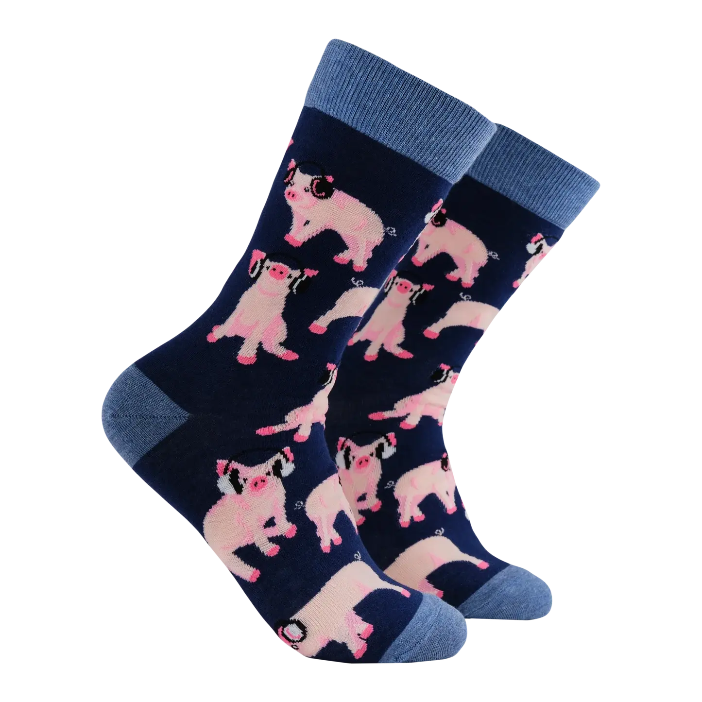 Pigs in Headphones Socks