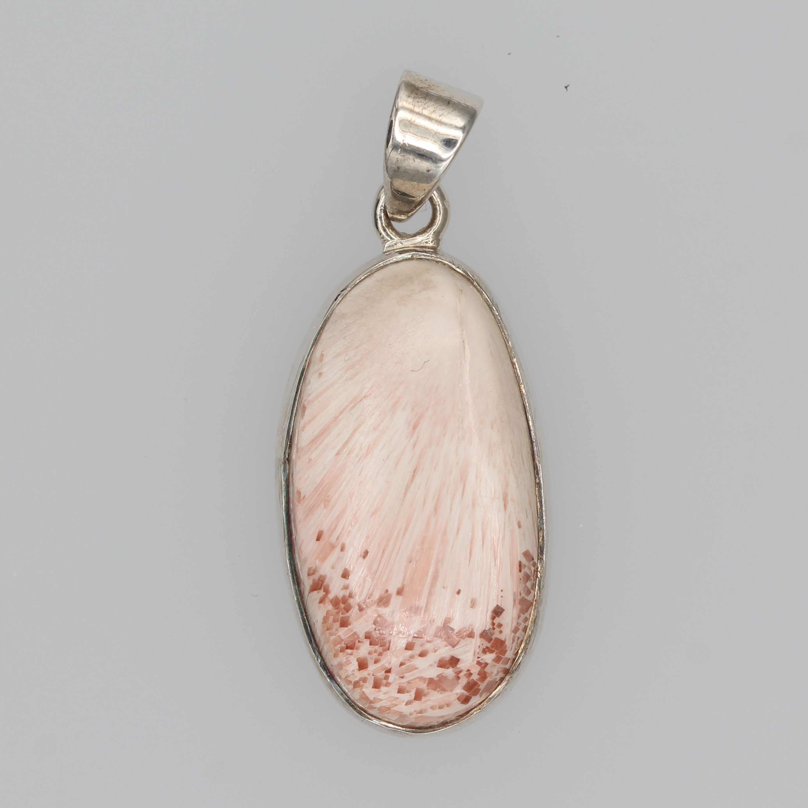 Peach Scolecite Pendant