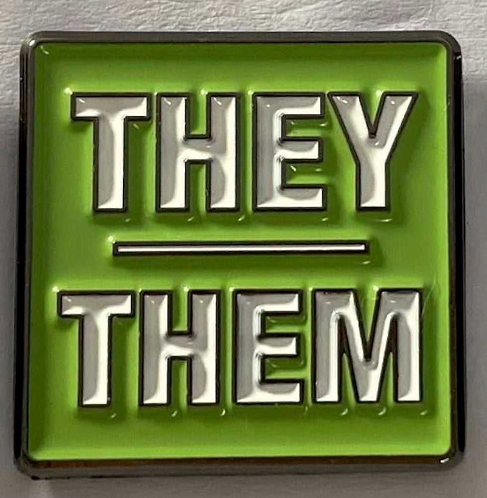 Thumbnail: They / Them Pronoun Pin Badge