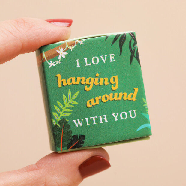 Thumbnail: Tiny Matchbox Sloth Trinket "I Love Hanging Around With You"
