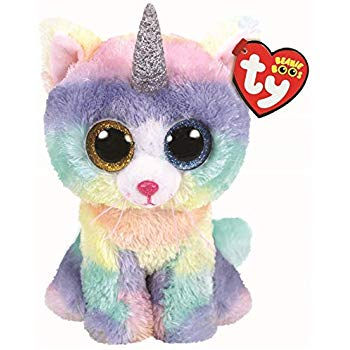 Heather the Unicorn Cat Ty Beanie Boo