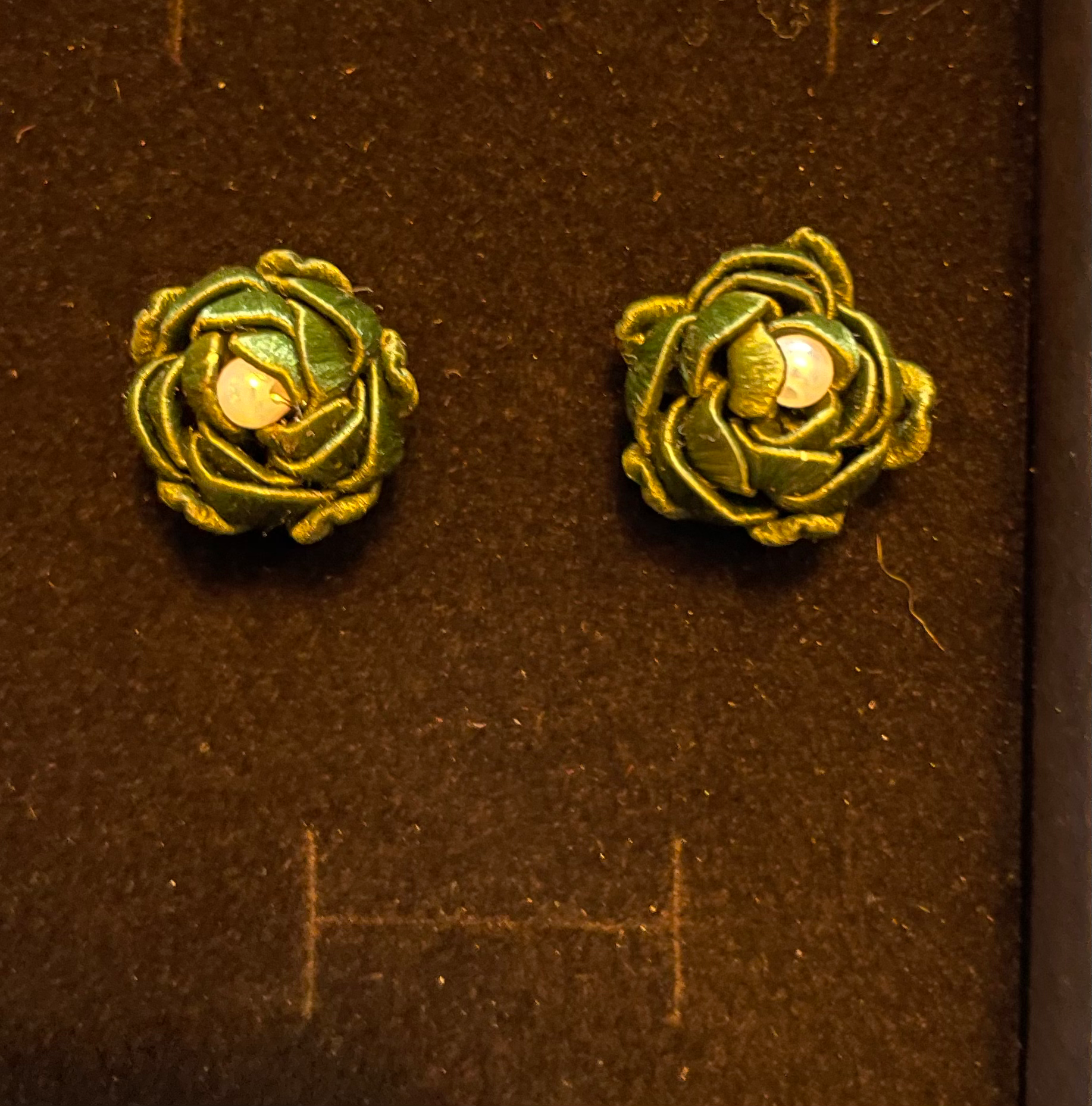 Silk Flower Earrings