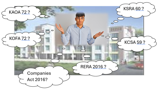 Is your apartment complex in Karnataka being managed under the right law?                                            And what you can do about it…. (Updated)
