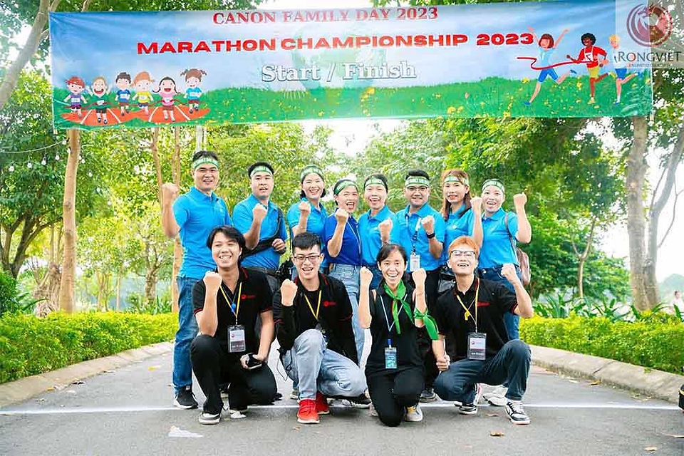 đội ngũ Cuộc thi chạy Marathon 