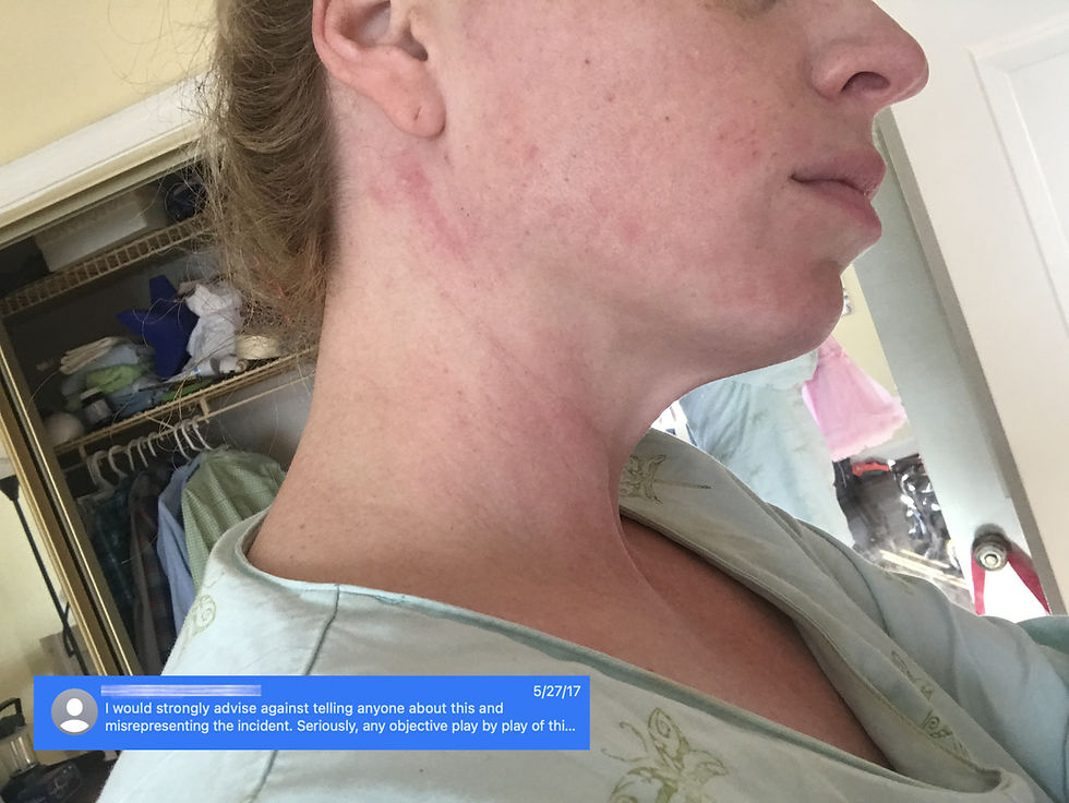 Closet Incident Neck Photo with Text