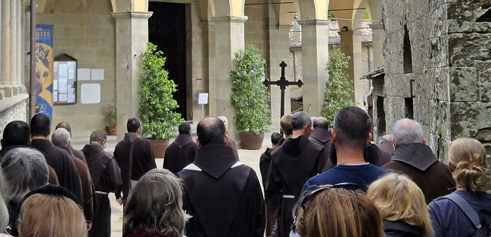 Pilgrims in Assisi