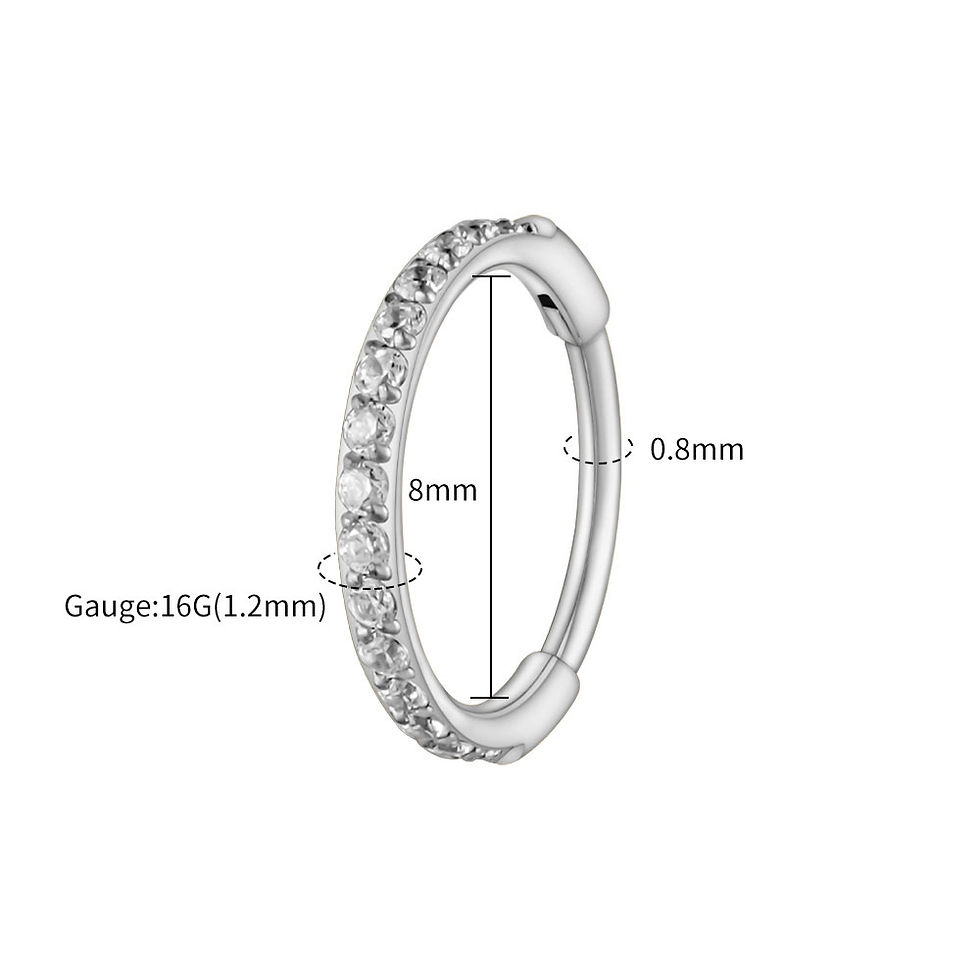 Thumbnail: Slim Titanium Earring