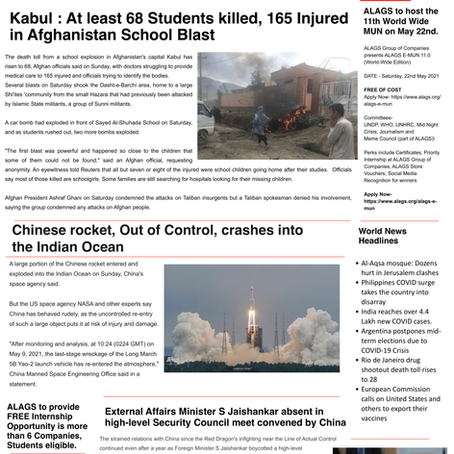 ALAGS E-Newspaper | May 10th, 2021