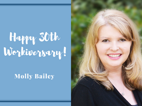 Happy 30th Work Anniversary Molly Bailey