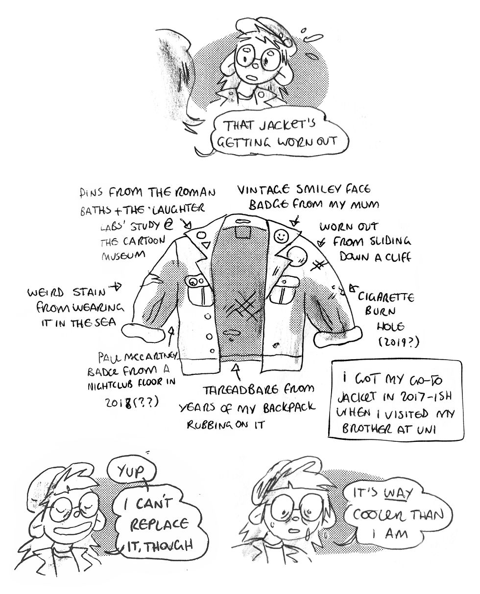 Waxing lyrical about my jacket, lol.
