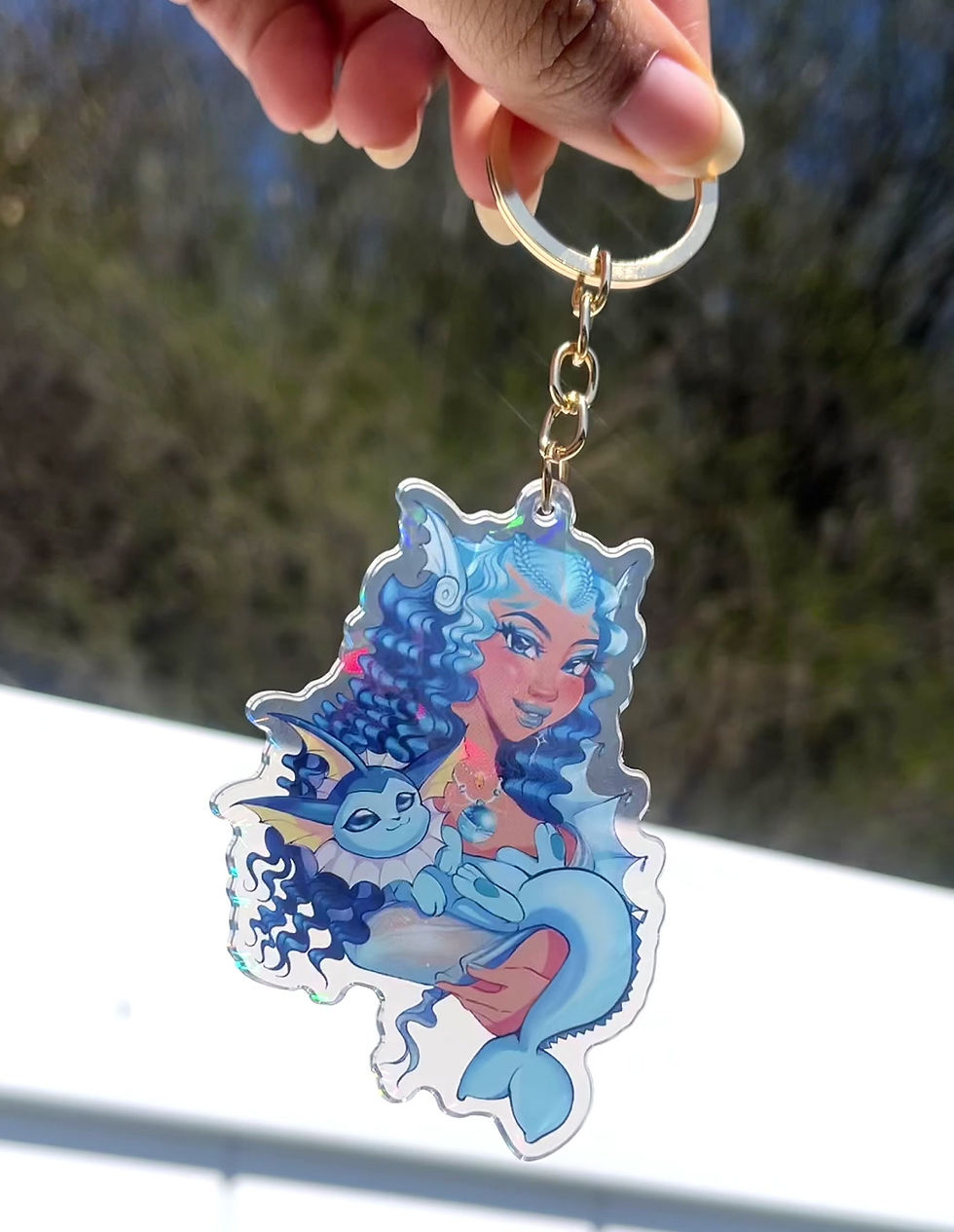 Thumbnail: Vaporeon PokéDoll Keychain