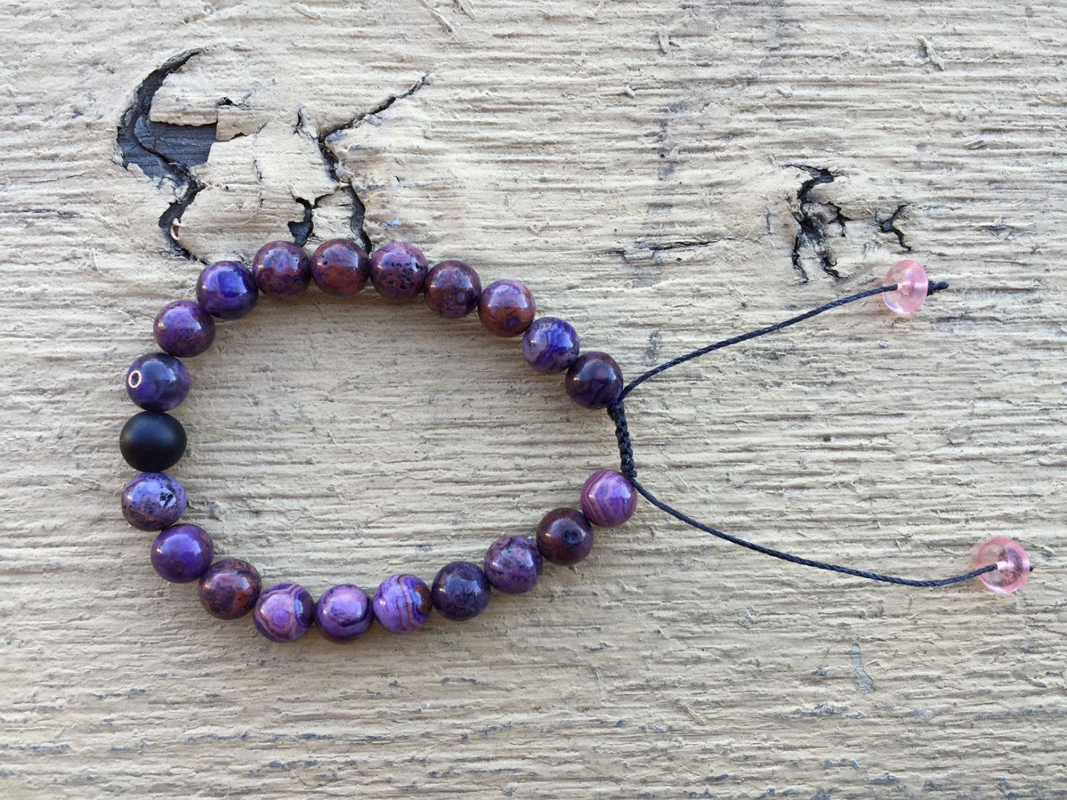 Purple Lace Agate Bracelet