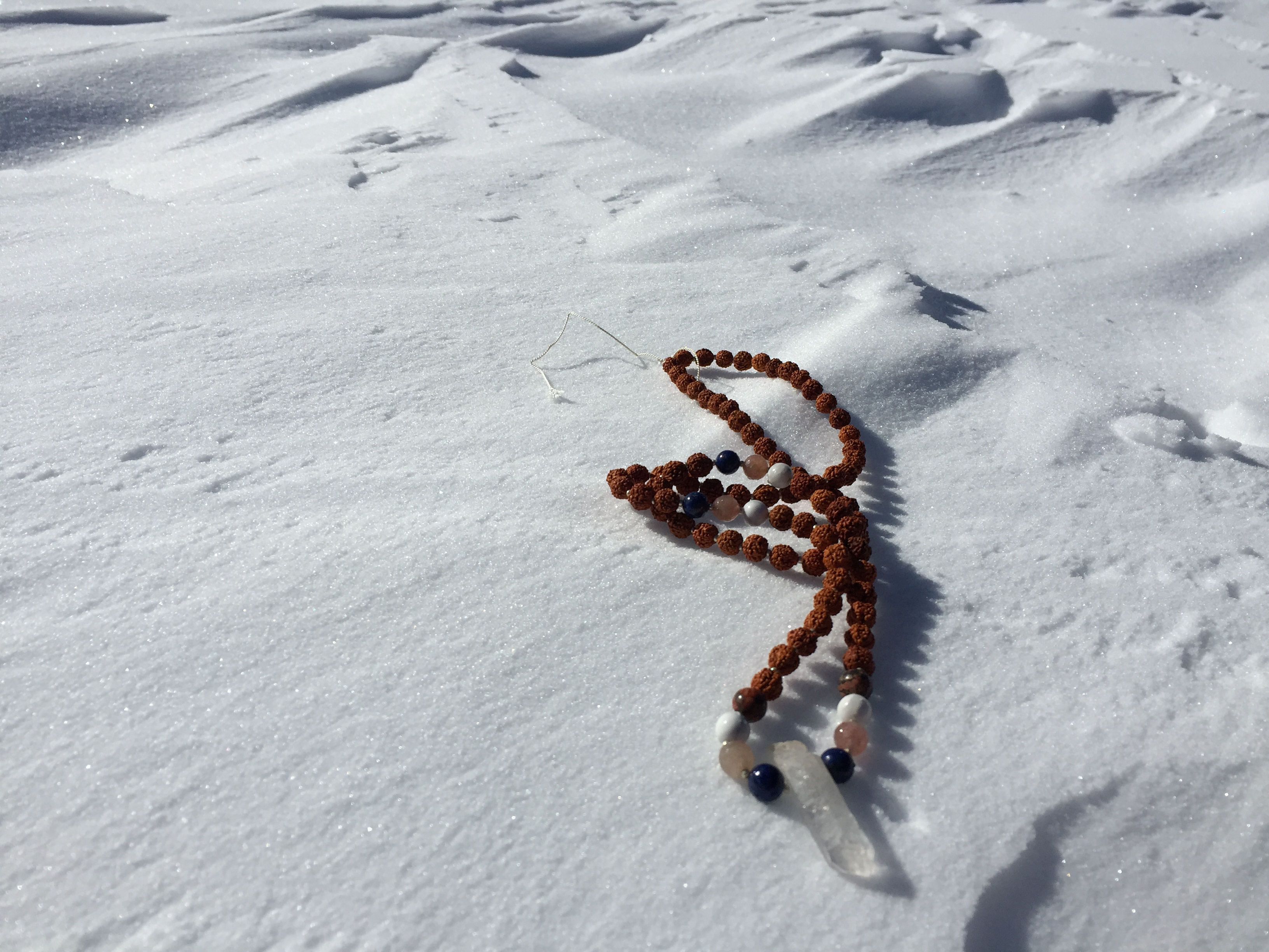 Rudraksha - Lapis Lazuli - Howlite - Jasper Mala