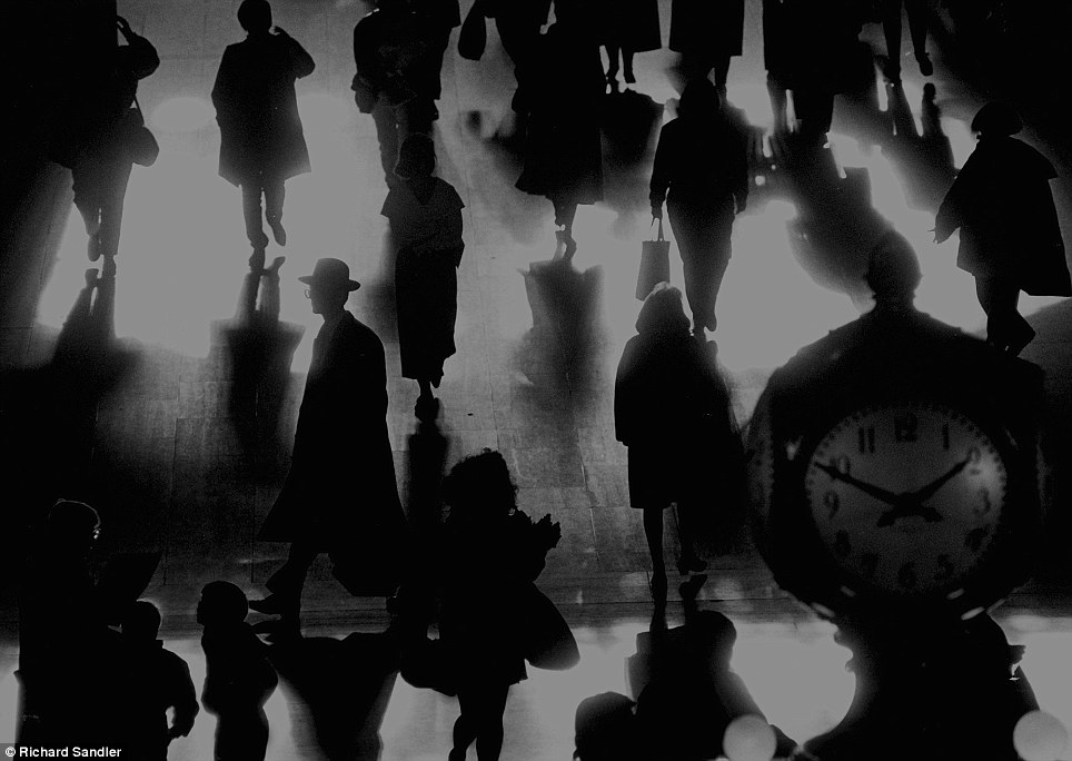 The shadow men- This amazing pictures captures rush hour at the Main Concourse of Grand Central Term