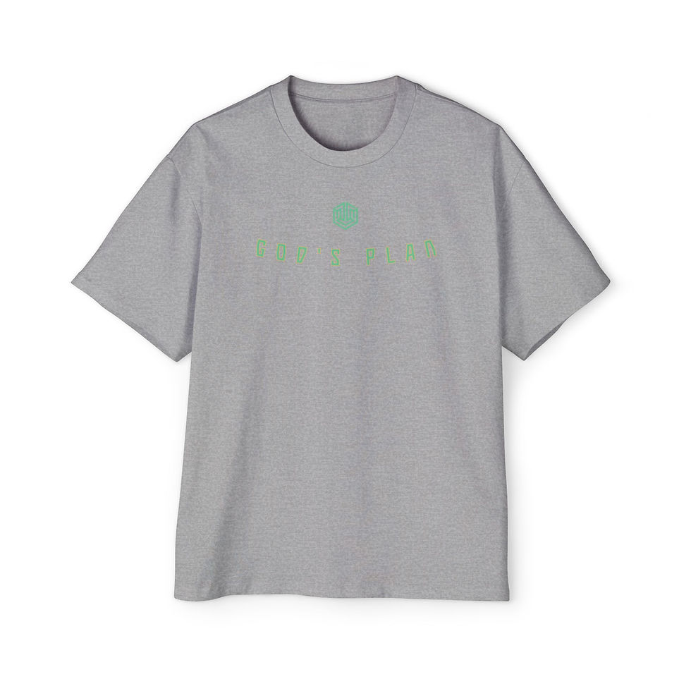 Thumbnail: God's Plan Men's Premium Heavy Tee - Teal