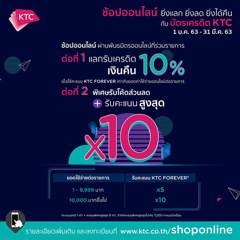 เคทีซีเตรียมของขวัญสุดคุ้มรับปีใหม่ให้ขาช้อปออนไลน์ “ยิ่งแลก ยิ่งลด ยิ่งได้คืน”