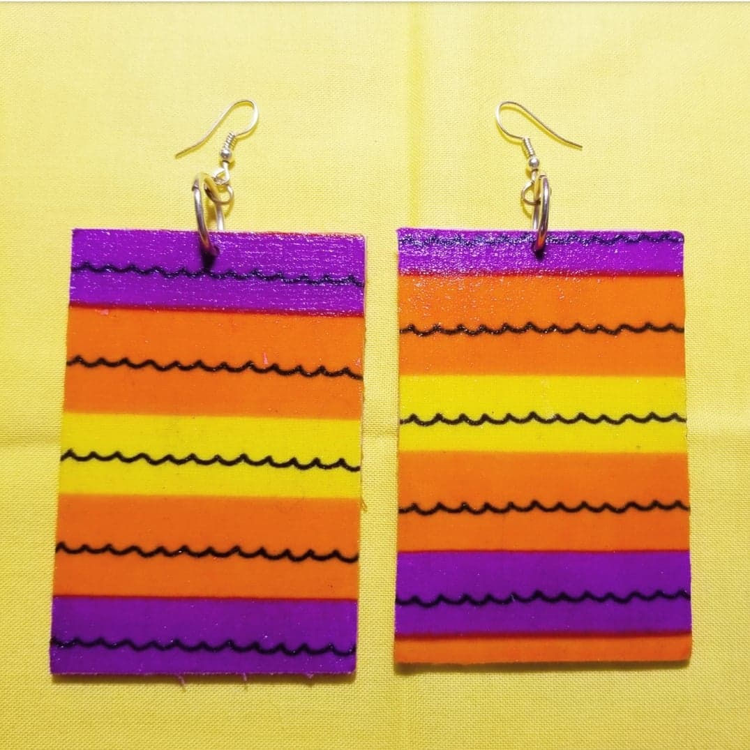 FABB African Sunset Ankara Large Square Danglys