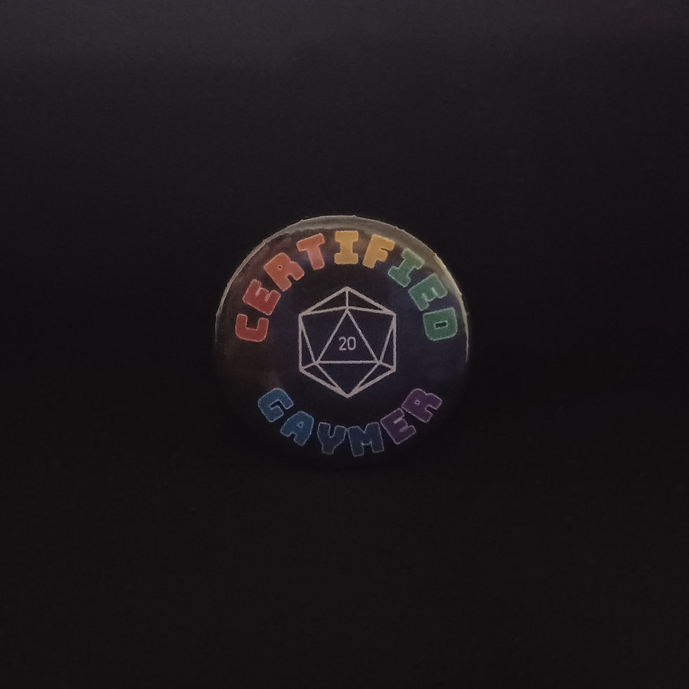 Thumbnail: Gaymer - D20 - Button Pin