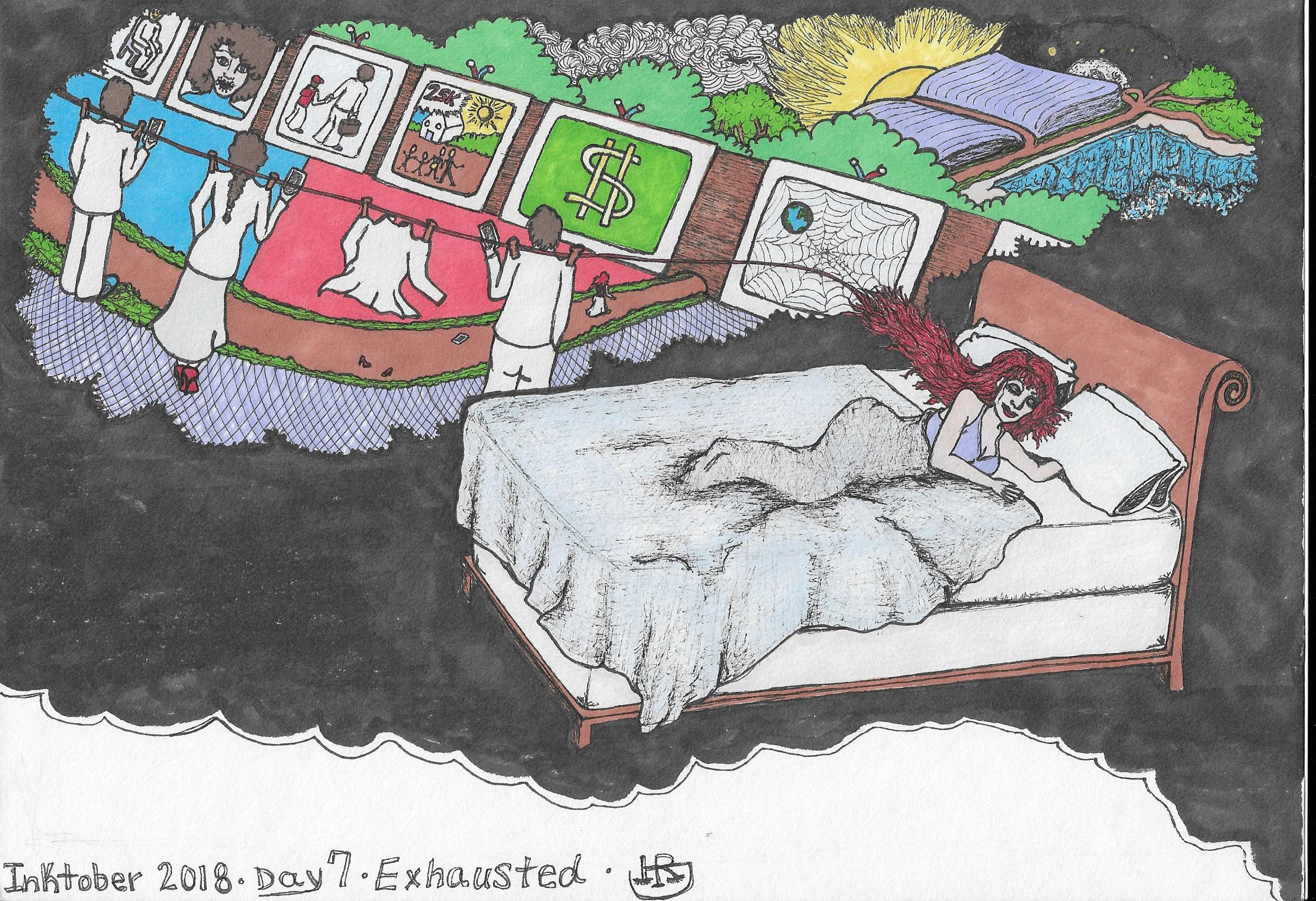 Exhausted Dreaming - Print