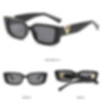 Thumbnail: Fashion Cat Eye Sunglasses Luxury V Sun Glasses For Ladies Classic Rectangle Dri