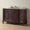 Thumbnail: 56" Princeton Single Sink Vanity with Travertine Marble Top