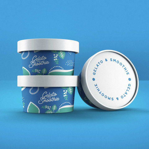 Ice Cream Cup Design | Gelato&Smoothie