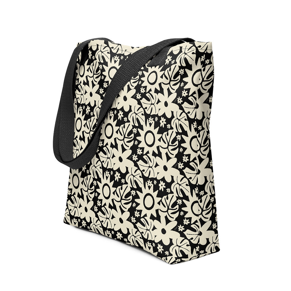 Thumbnail: Sun in Black Tote Bag
