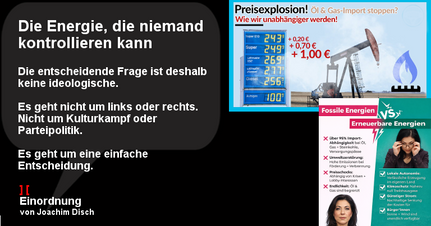 Die Energie, die niemand kontrollieren kann