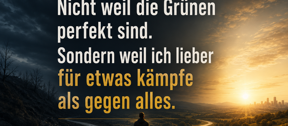 Für etwas kämpfen statt gegen alles