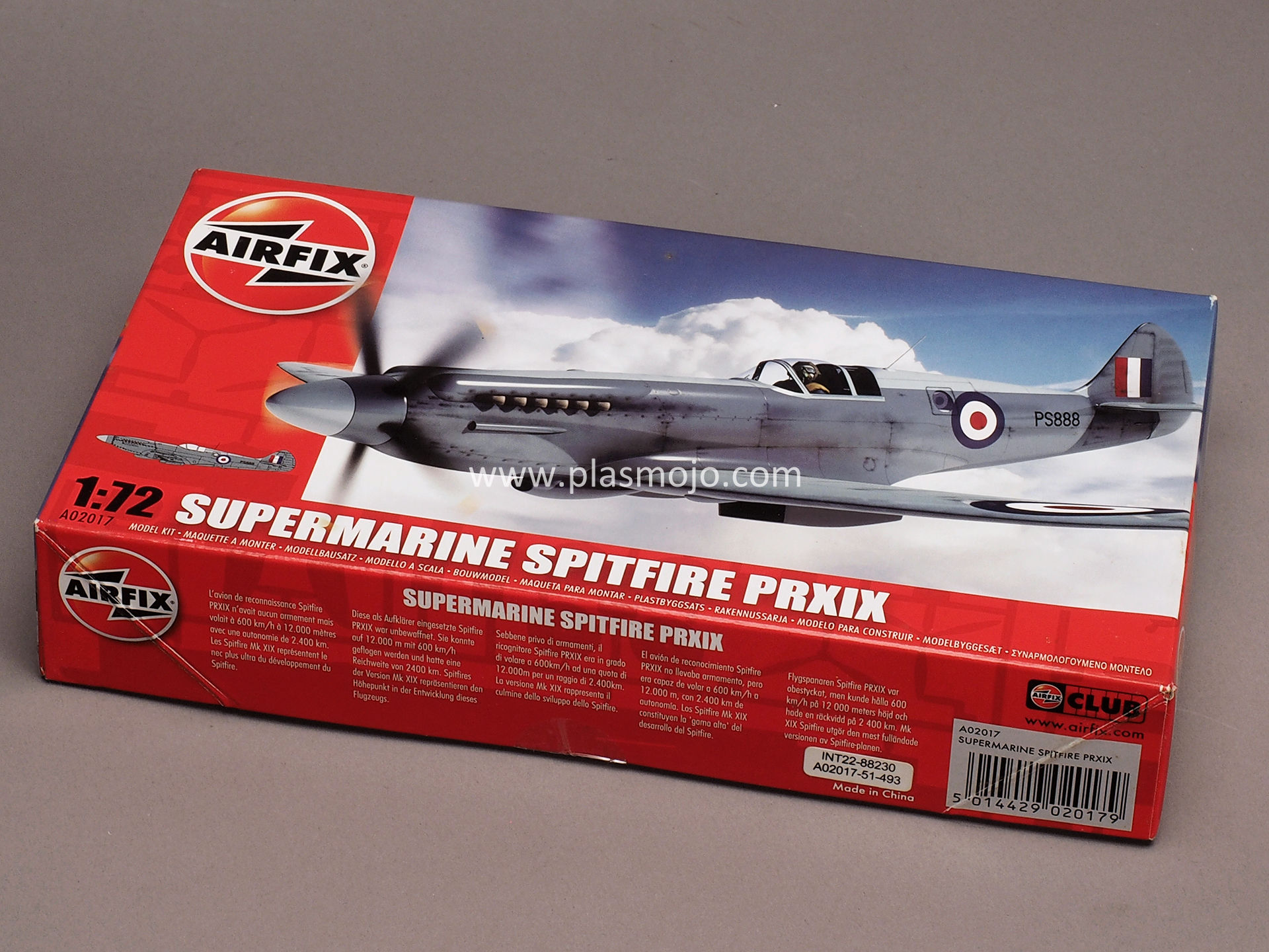 Airfix 1/72 Supermarine Spitfire PRXIX (#A02017)