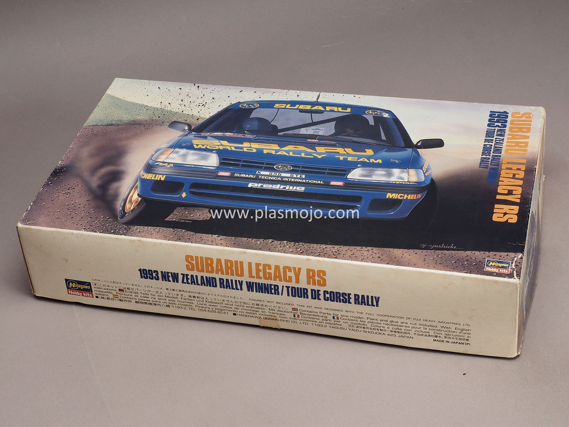 Hasegawa 1/24 Subaru Legacy RS 1993 New Zealand Rally Winner (#25014)